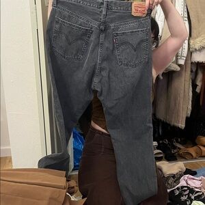 Levi's Men's Dark Gray Straight Jeans